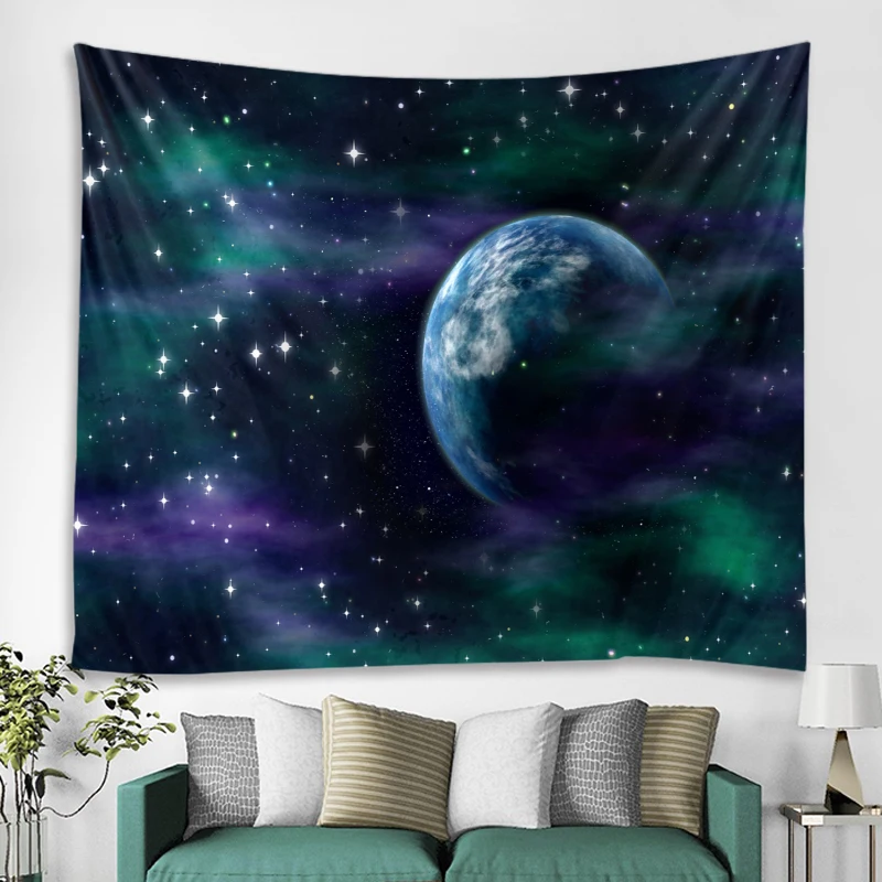 

Moon Constellations Tapestry Space Astrology Black and White Tapestry for Bedroom Living Room Tapestry Wall Hanging, Customized color