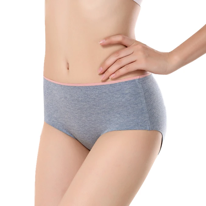 

In Stock Women's Boxer Brief Classic Soft Ladies Sexy Underwear Cotton Seamless Panties, Blue/yellow/green/pink/gray/rose