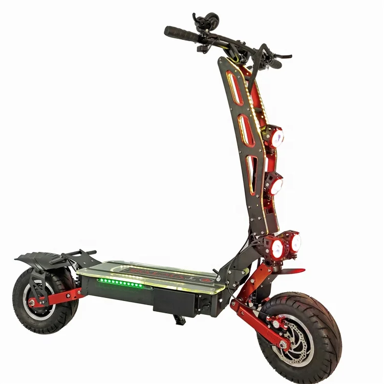 

Amazon Hot Sell 2 Wheel 13inch 8000W folding adult e scooter electric scooters with Seat, Red