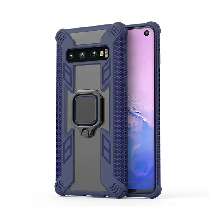

For Samsung galaxy S10/S10 plus Magnetic Shockproof Car Ring Bracket Case Bumper Back Cover, Multi-color, can be customized