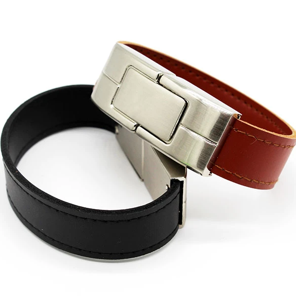 

Promotional Wristband USB Flash Drive Flash Memory USB Bracelet Leather 8G 16G