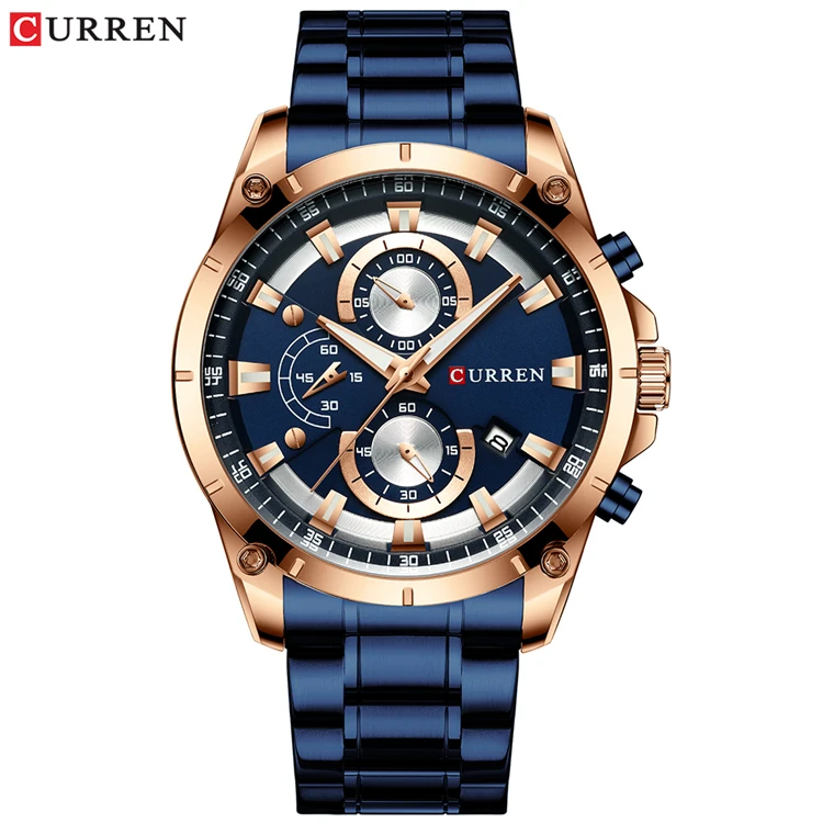 

Fashion Sport CURREN 8360 Mens Quartz Watch Accept Custom Own Logo Name Your Brand Wrist Watches