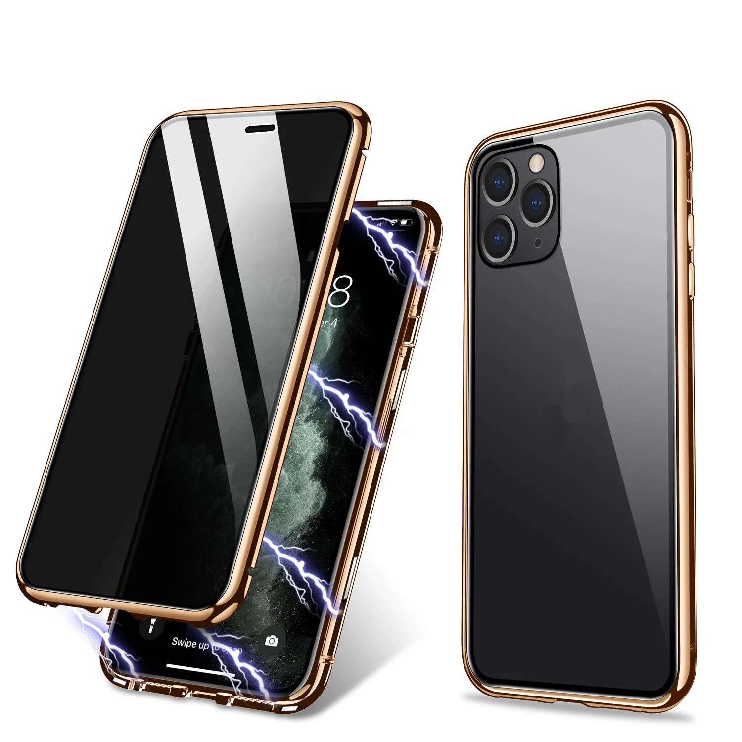 

New Stylish Double Side Tempered Glass Hard Clear Full Protection Cover Trendy Phone Case for iPhone 12 mini /i12/ i12 pro max