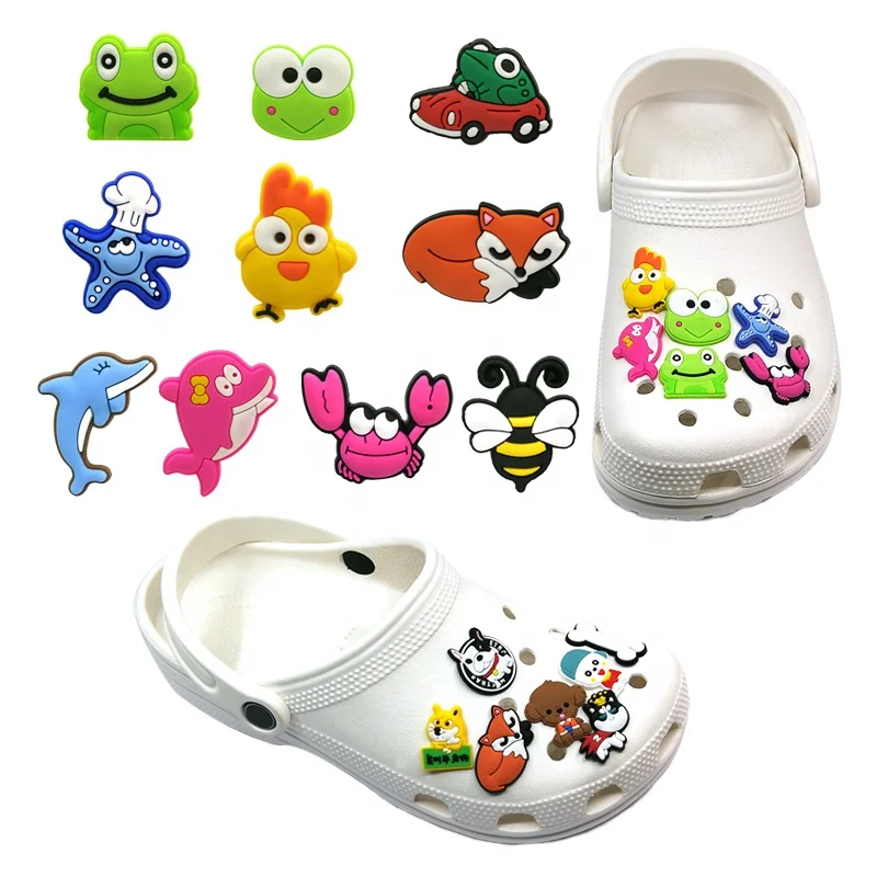 

pvc animals shoe lace charms clog shoes decoration shoelace charms/shoe decorations/shoe charms reliable supplier Via DHL