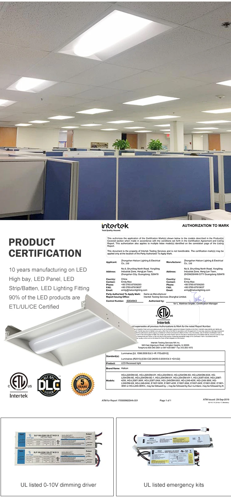 Best seller office adjustable 24 36 42 50 w linear led ceiling light