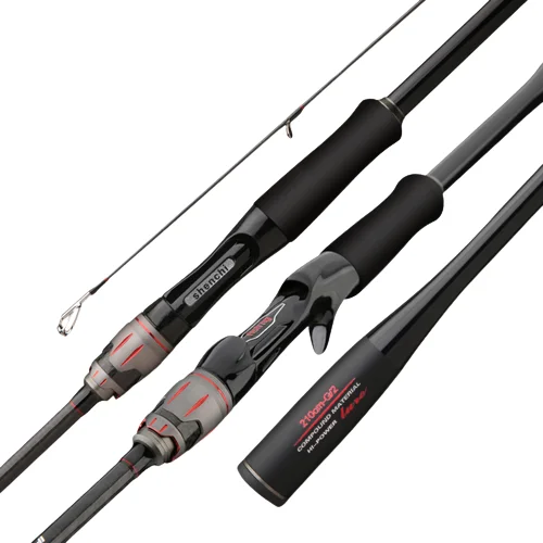 

Jetshark 1.8m-2.4m Ultra Light Bass Sea Fishing Saltwater Carbon Fiber Travel Spining/Baitcasting Casting Fishing Rod