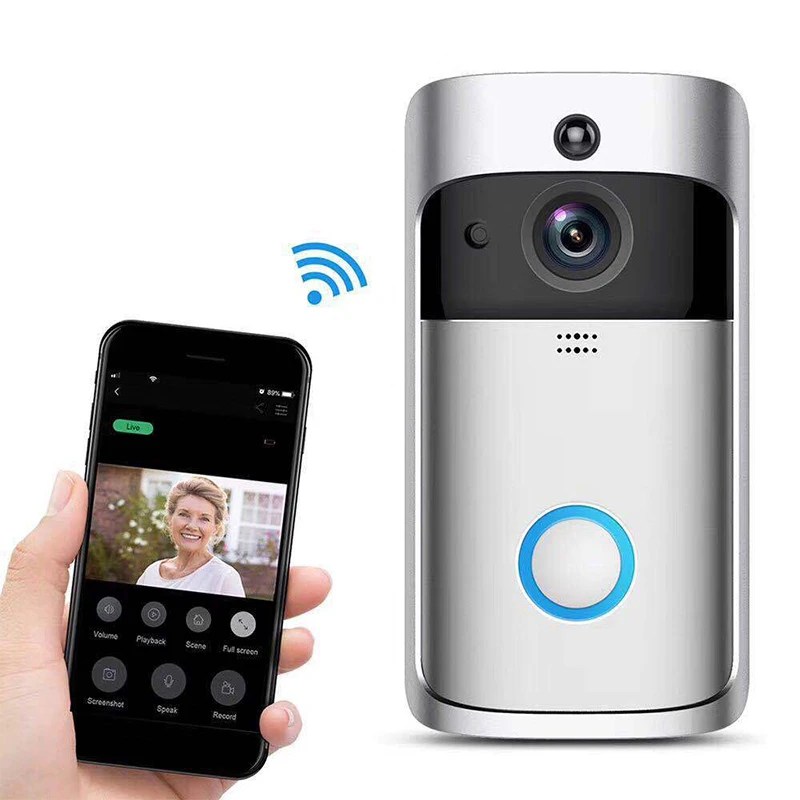 

Durable 720P Hd Small Door Bell Wifi Intercom Smart Security Ring Wirelss Camera Video Doorbells