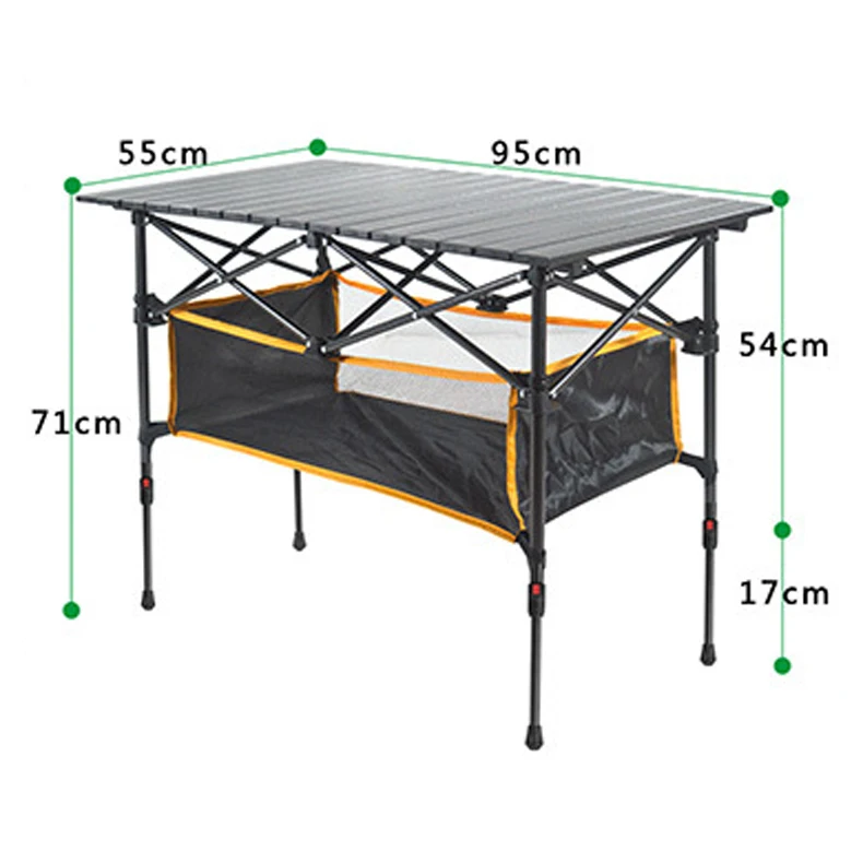 

hot sale modern metal aluminum portable folding picnic adjustable height legs outdoor camping table