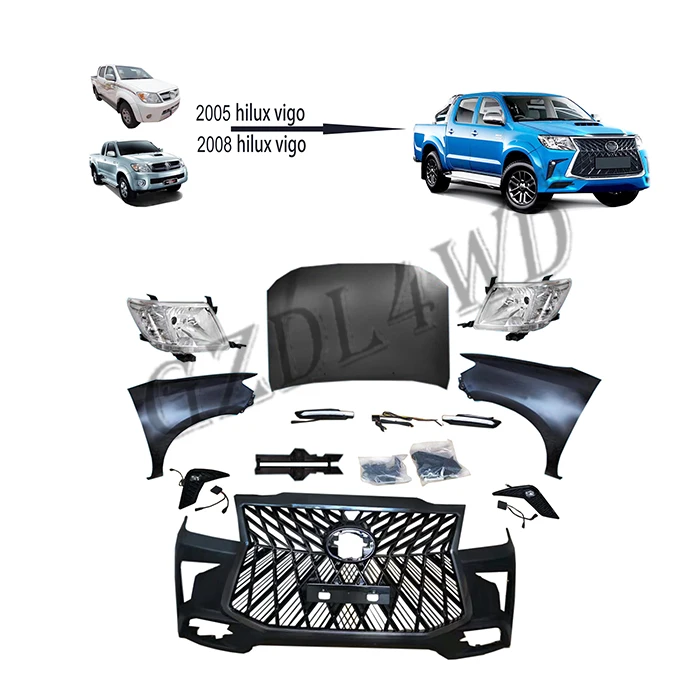 TOYOTA hulix vigo to lexus LX570 facelift kits