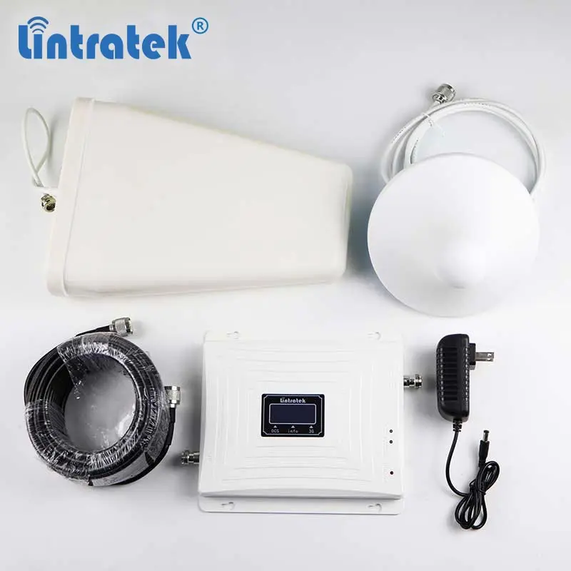 

Cell Signal Network Repeater/booster/amplifier / 900 1800 2100 Mhz Manufacture Lintratek Cheapest Tri Band 2G 3G 4G Repeater