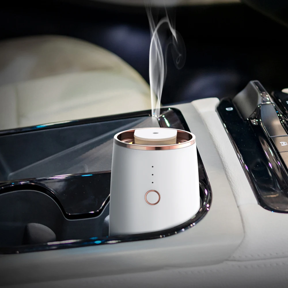 

SCENTA Smart Moving Sensor Car Fragrance Diffuser Air Pump Essential Oil USB Rechargeable Car Aroma Diffuser With Led Light