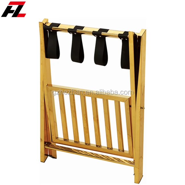 
Folding Luggage Rack Stand Suitcase Hotel Travel Storage Shoe Shelf For Hotel Home Guestroom 