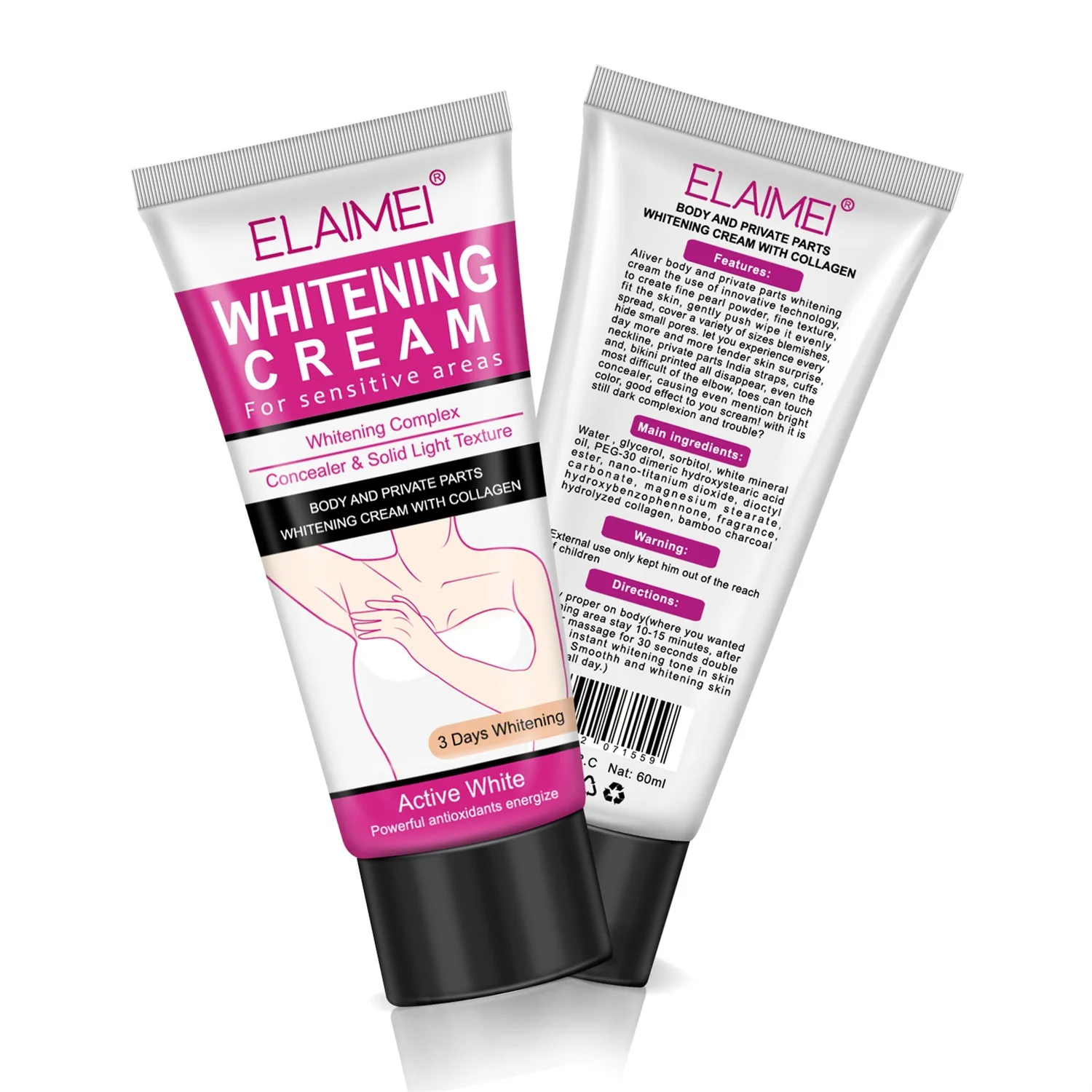 

New Arrived Hot Sales Whitening Creams Armpit Between Legs Best Organic Skin Whitening Cream