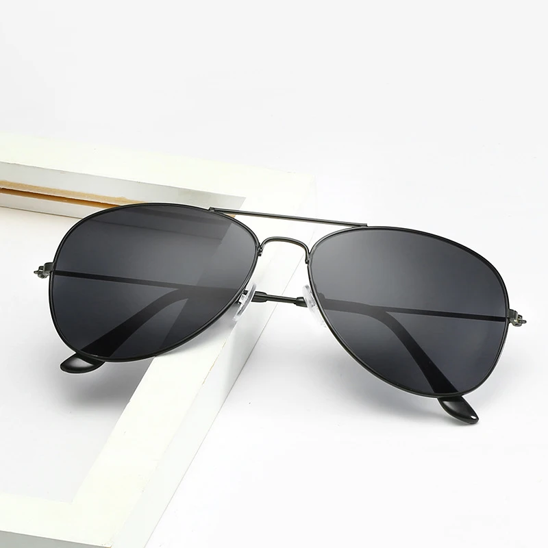 

DCOPTICAL Trend Fashion Classic Double Bridge Round Pilot Shades Metal Men Male Color Cheap Sunglasses
