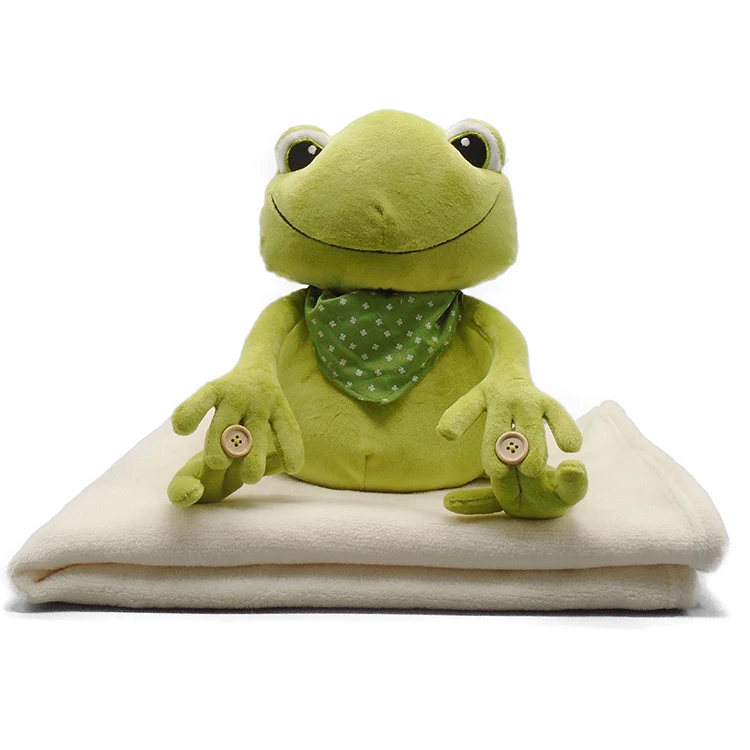 新款柔软法兰绒动物青蛙婴儿 sw blanket for kids