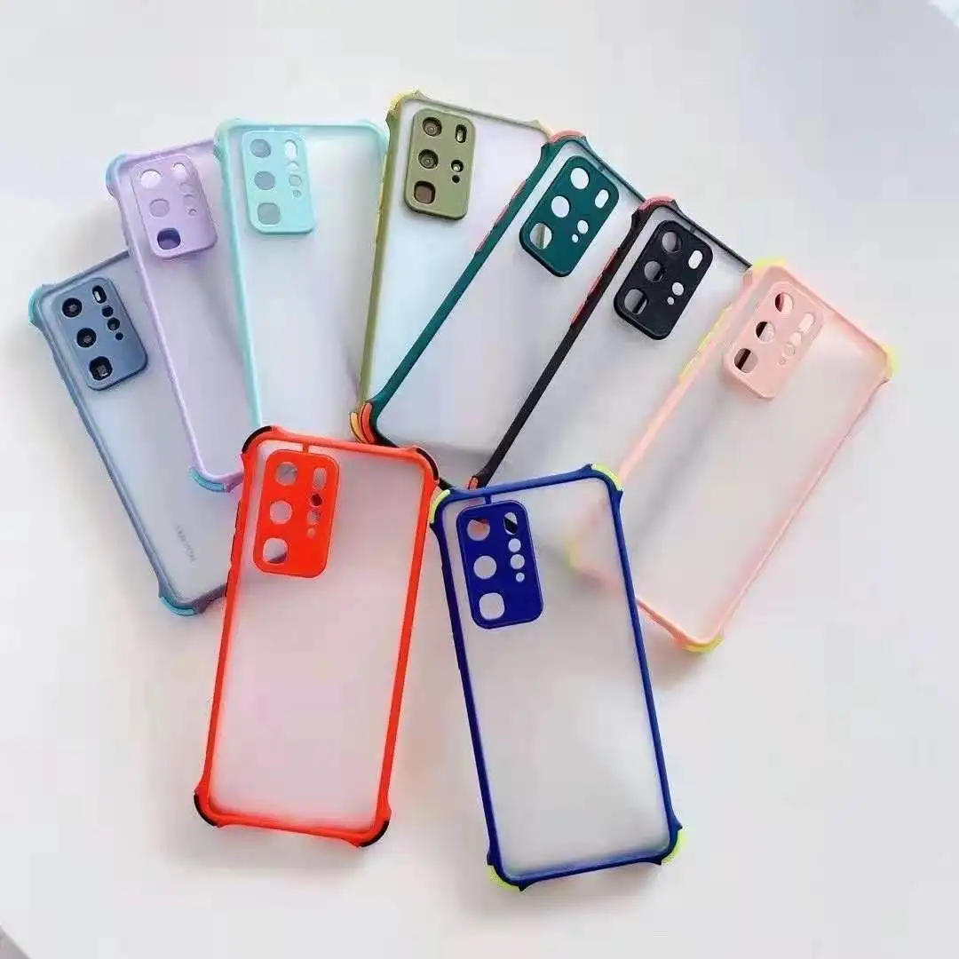 

Frosted Casing for iPhone 11 12 Pro Max 12 Mini 6 7 8 XR Cellphone Hull colorful anti-fall bumper phone case for Samsung S21, Many colors