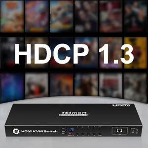 
OEM 8 Port KVM Switch HDMI with Remote USB 4K Audio 