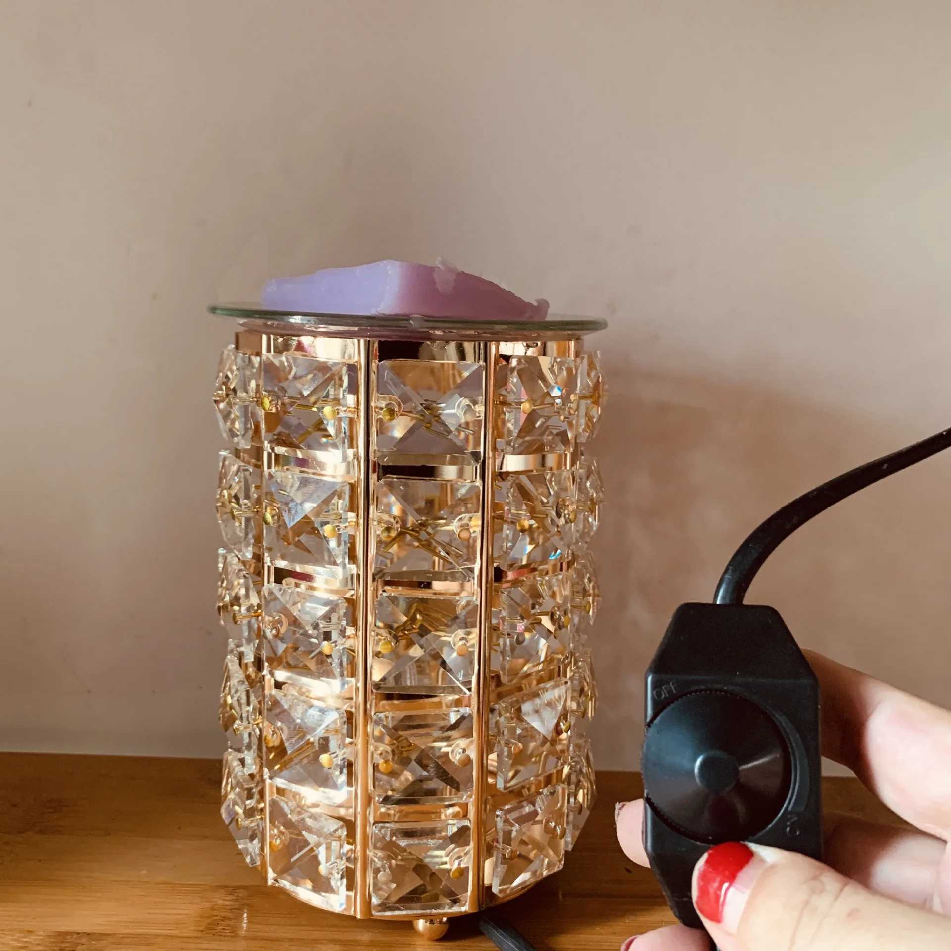 Crystal Electric Wax Melts Warmer Fragrance Candle Melter Warmer For