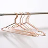 Hot sale heavy duty copper rose gold coat hanger non-slip metal clothes hanger