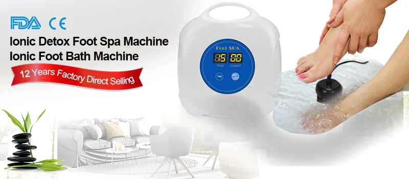 Home Use Portable Ionic Detox Foot Spa Machine Mini Ionic Foot Bath Machine With Array