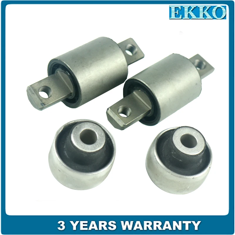 Front Rear Trailing Arm Bushing Wishbone Control Arm Bushes 4pcs Kit