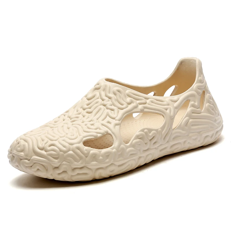 

2021 Hot style summer couples garden shoes breathable fashion sandals Croc jacquard shoe charms Large amount of preferential