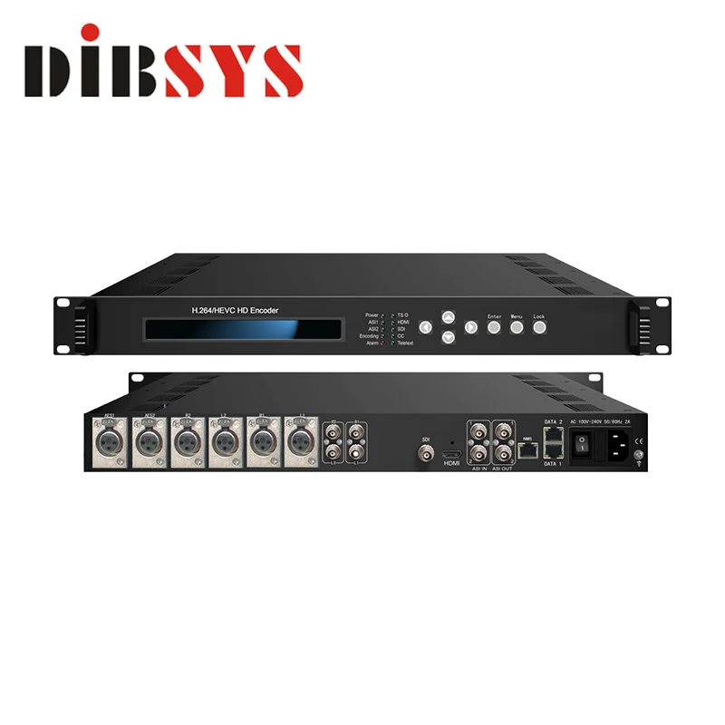 

premium h.265 encoder sdi 2 stereo audio or 4 mono audio channels