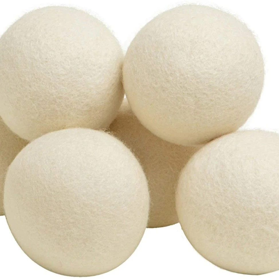 

Cheap wholesale handmade Wool Dryer Balls 6 pack for Laundry, Customized color