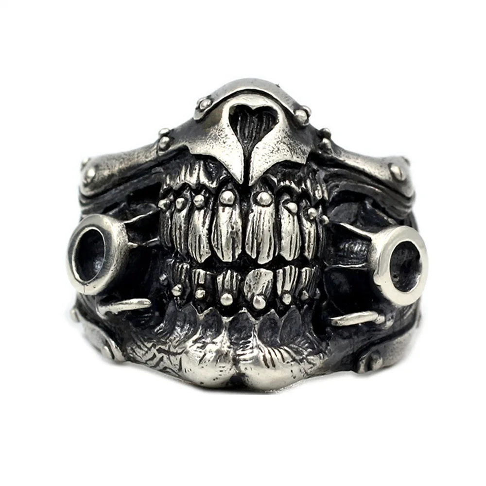 

Authentic 925 Sterling Silver Mad Max Immortal Joe's Rings For Men Retro Punk Rock Mens Fine Jewelry