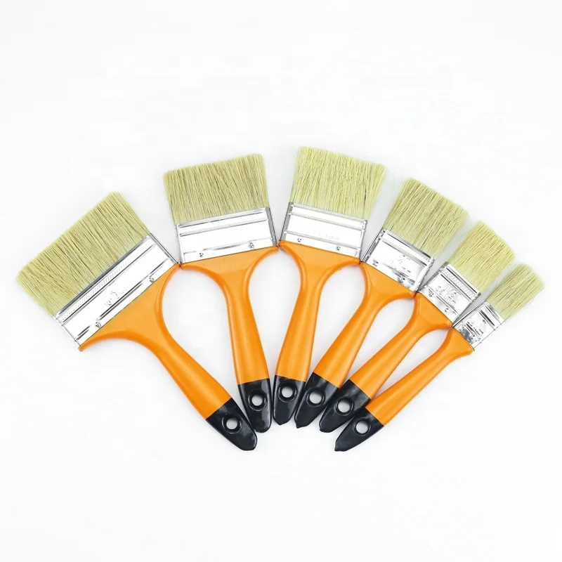 

2023China Local Factory Plastic Handle Natural Soft Bristle Brush Small Paint Brush Different Size Paint Brush