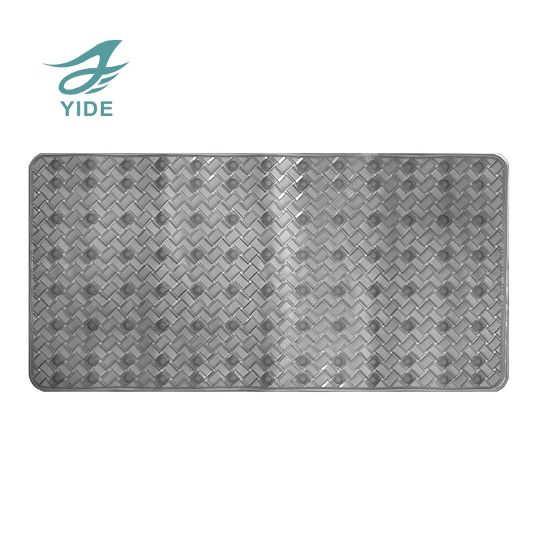 

YIDE pvc bathroom mat with non slip suction cups