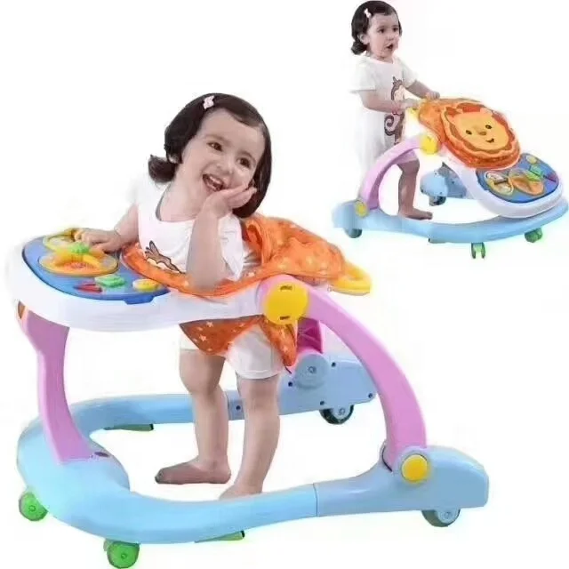 

Big Foldable Big Silicon 360 Degree Rotating Wheels Learning Baby Walker