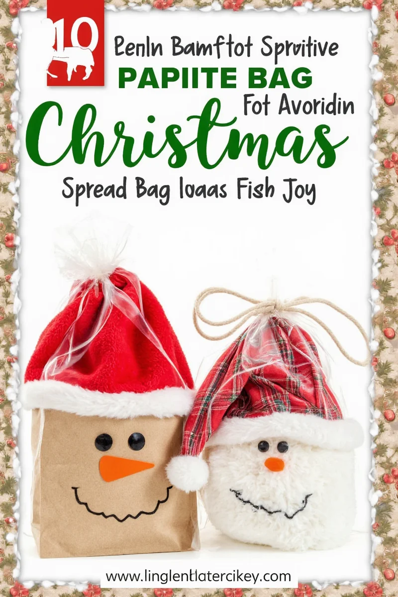 Christmas goodie bags filled with festive gifts