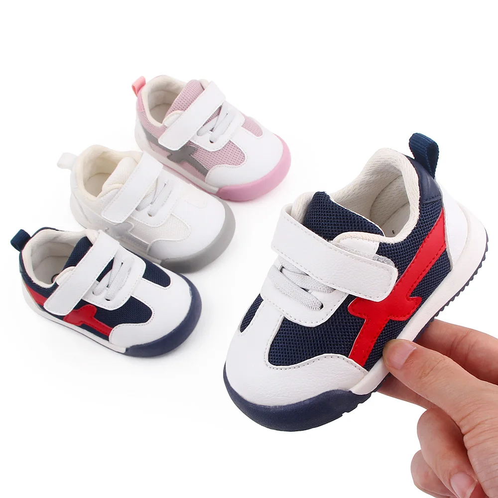 

Baby Toddler First-Walking Trainers Sneakers Rubber Sole Infant Boys Girls Soft Kid Cute Walking Athletic Running Shoes, Orange/grey/pink/yellow/white/blue