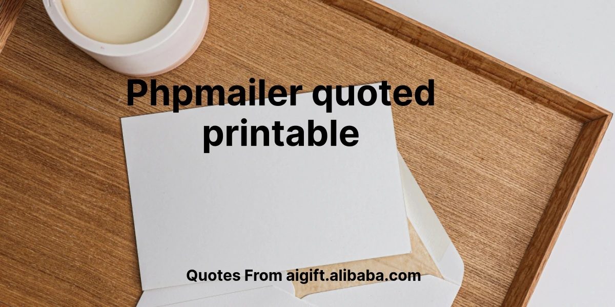 phpmailer quoted printable