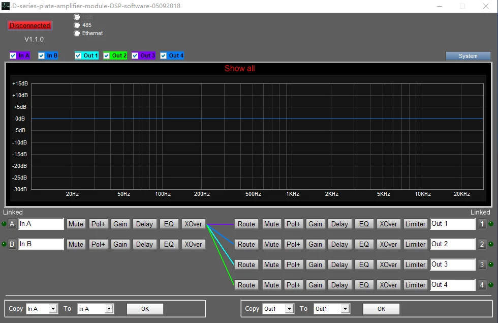 D series amp module software