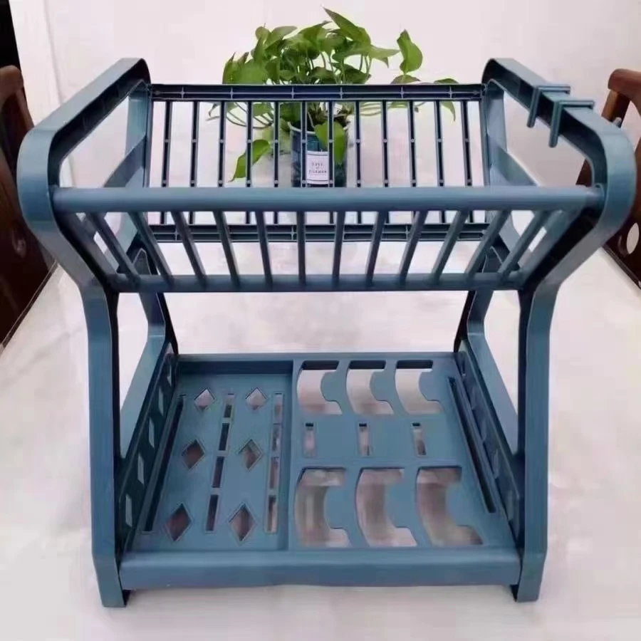 

Home use multifunctional standing plastic water sink shelf