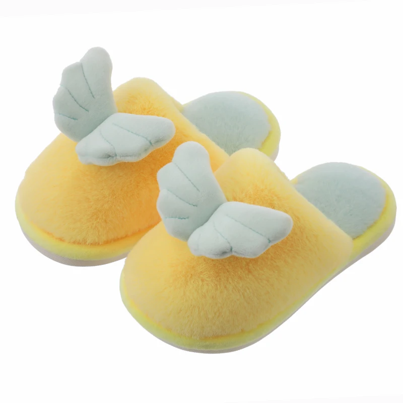 

Indoor Slippers Warm Plush Home Slipper Anti Slip Autumn Winter Shoes House Floor flats Fur Slippers