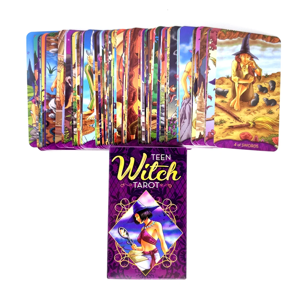 

New Teen Witch Tarot Deck Cards And PDF Guidance Divination Entertainment Parties Board Game Support Drop Shipping