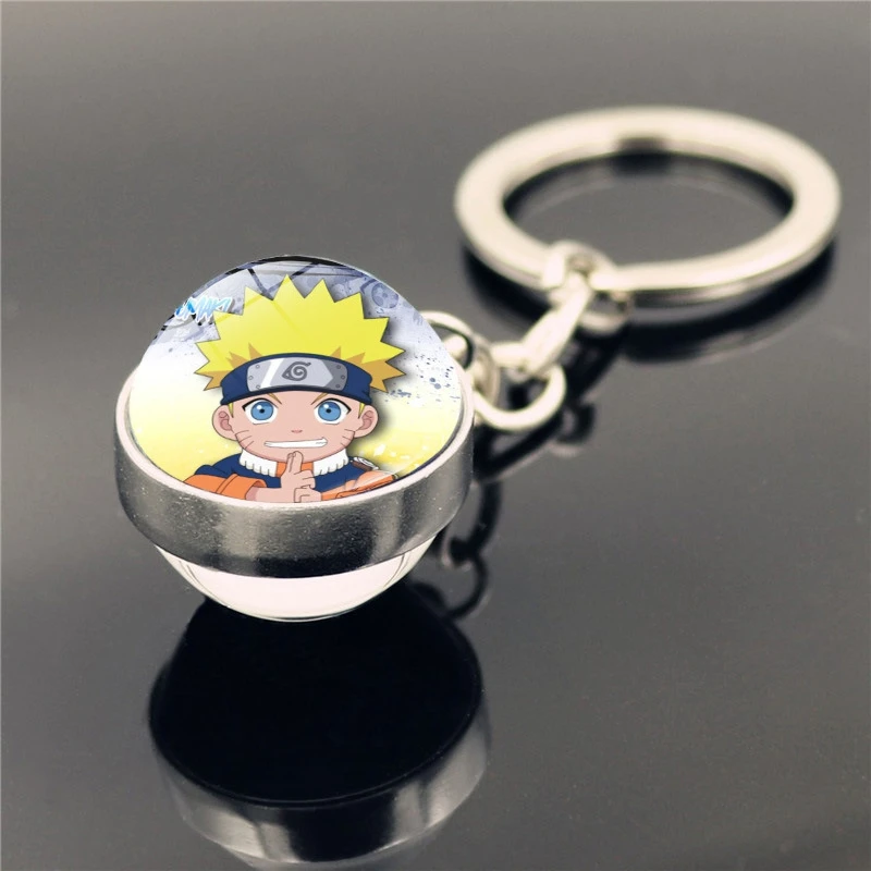 2020 可爱卡通钥匙扣metalchain火影忍者钥匙扣挂绳环动漫火影忍者