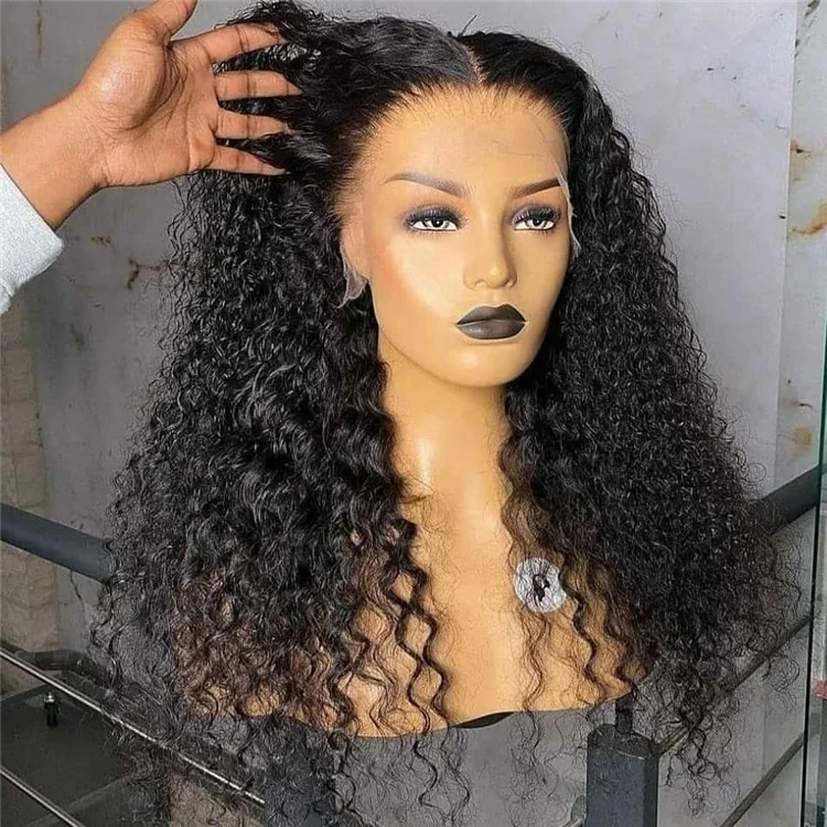 

Afro Curly Real Hd Lace Wigs,virgin Indian Human Hair Thin Hd Lace Frontal,Bleach Knot HD Glueless Lace Wig for Black Women, #1b natural black, real hd lace human hair wig