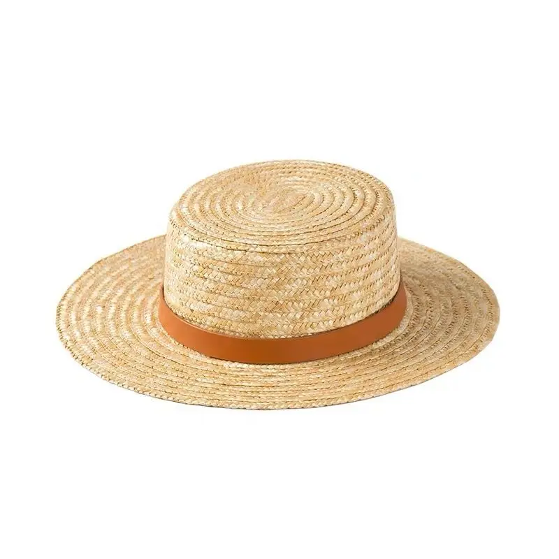 

Factory wholesale custom lady straw hat manufacturer straw hat for summer, Black