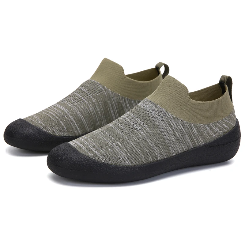 

Wholesales Breathable Knit Sport Agedness Old Age Walking running shoes, Grey/pink/black
