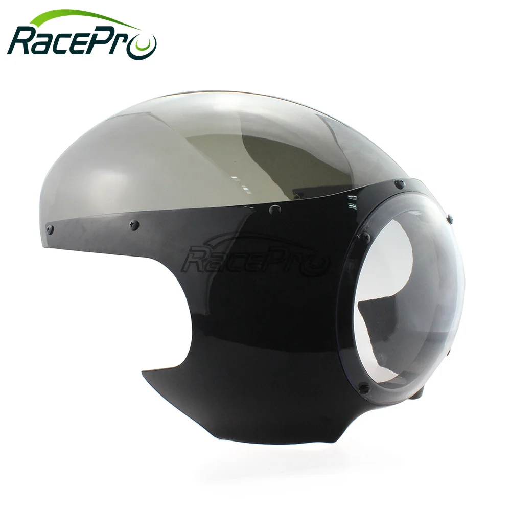 

Racepro 39mm Forks Windscreen Headlight Fairing For Harley Sportster Dyna Cafe Racer