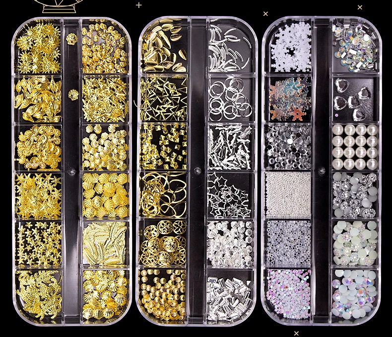 

Bview Tool 2021 Amazon Hot Selling Metal Gel Nail Art Decal Stickers 3D Sticker Set for Nail Designer Decoration