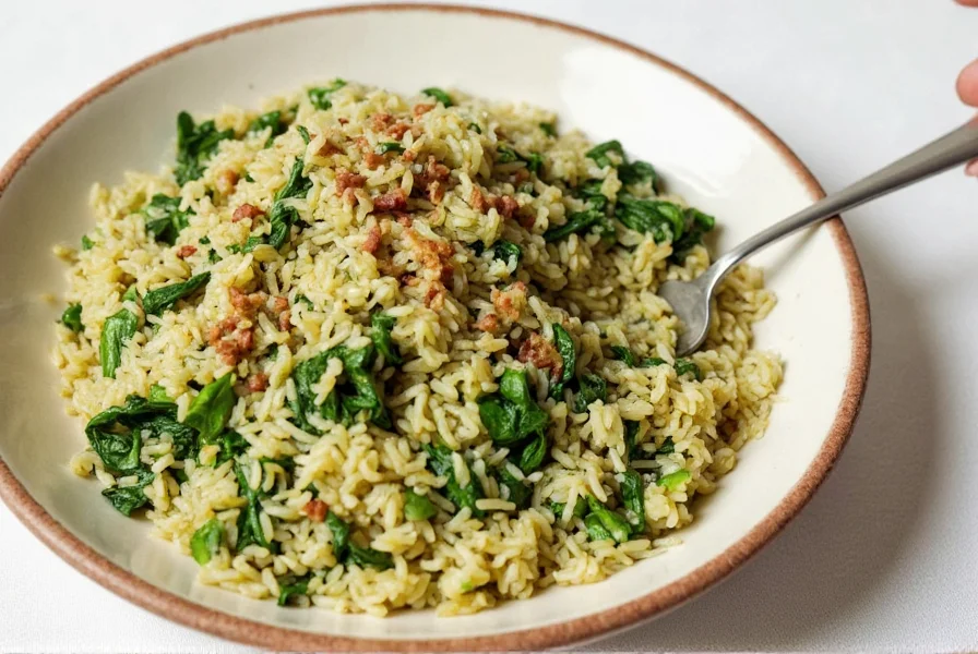 Coconut curry spinach rice