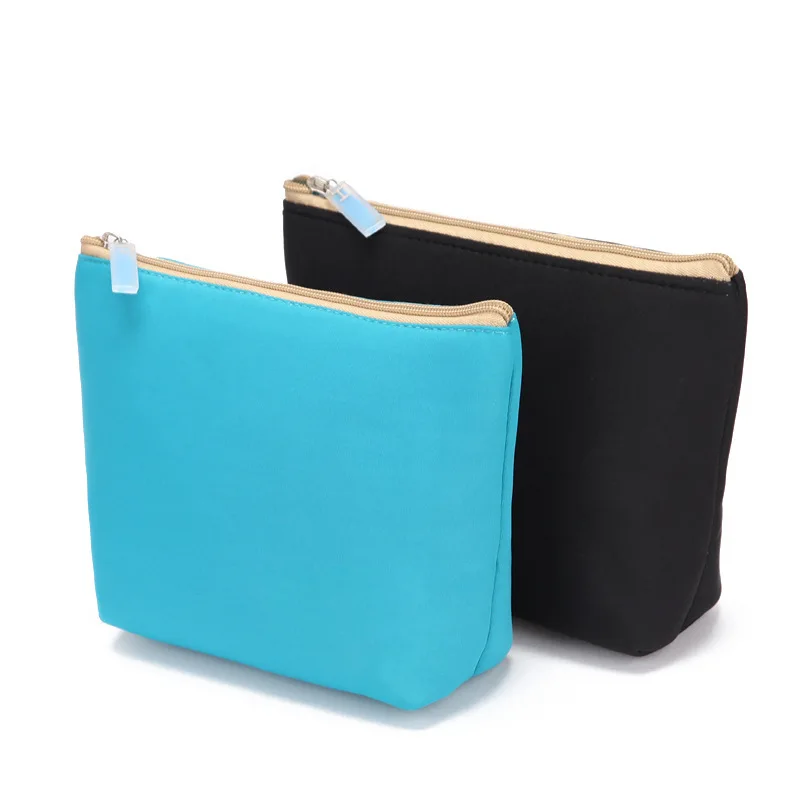 

Small travel makeup pouch custom full printing neoprene cosmetic bag, Customized color