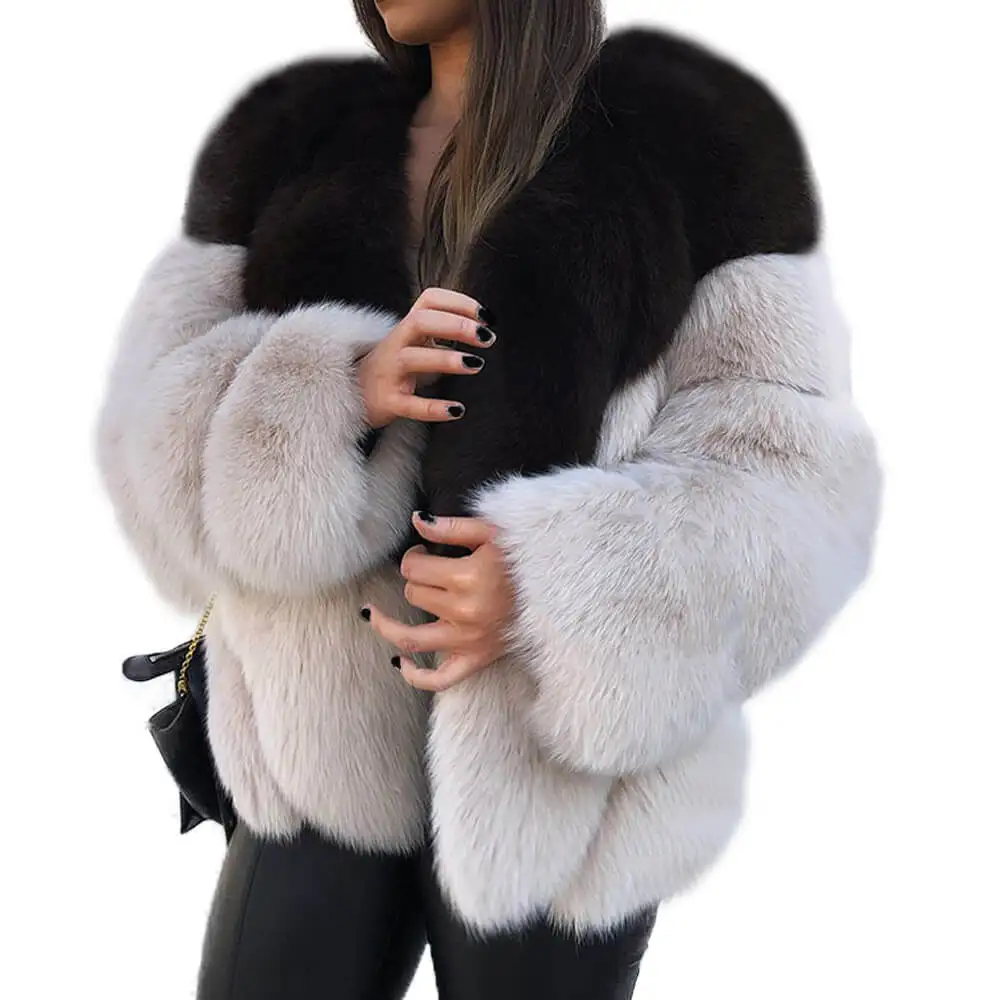 

Good Design Ropa Tiny Thin Fox Fur V Strips Vintage Furry Jacket Fluffy Genuine White Fur Coat For Ladies