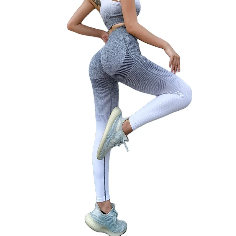 

Manufacturer Fashion Yoga Outfit for Women Workout Outfits 2 Piece Set Sports Bra and High Waist Yoga Leggings Workout Leggings, 4 colors