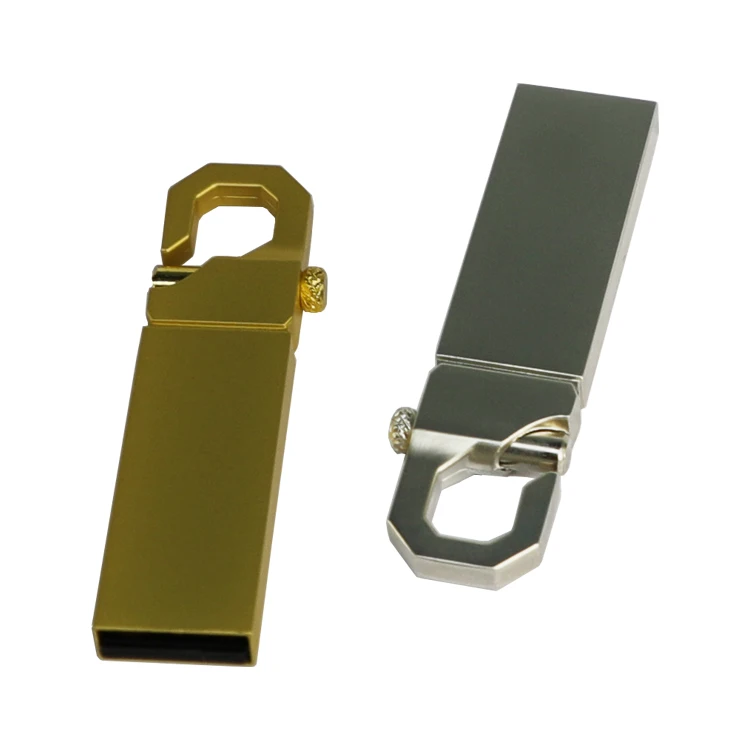 Promo small gifts pendrive 8GB 16GB metal hook usb pen drive 4GB 32GB 64GB memory stick with engraved customized logo printing - ANKUX.COM